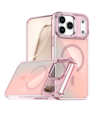 Coque iPhone 17 Pro Max Irisé MagSafe avec Support Caméra