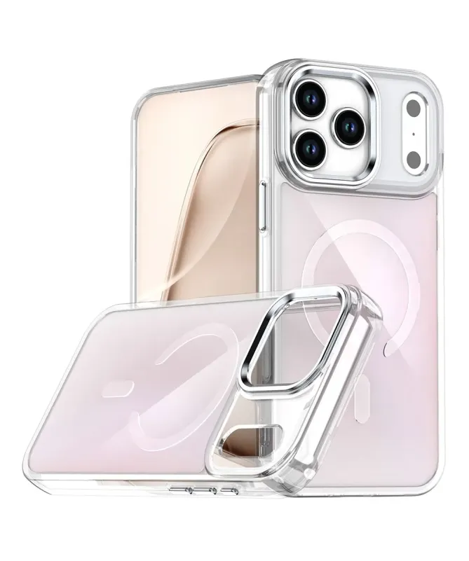 Coque iPhone 17 Pro Max Irisé MagSafe avec Support Caméra