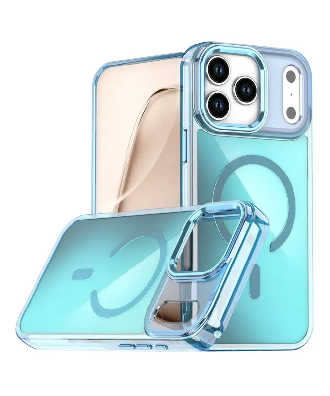 Coque iPhone 17 Pro Max Irisé MagSafe avec Support Caméra