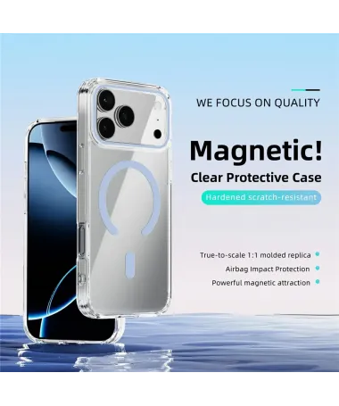 Coque iPhone 17 Pro Max Transparente | ÉCRIN Bleu clair - photo 15