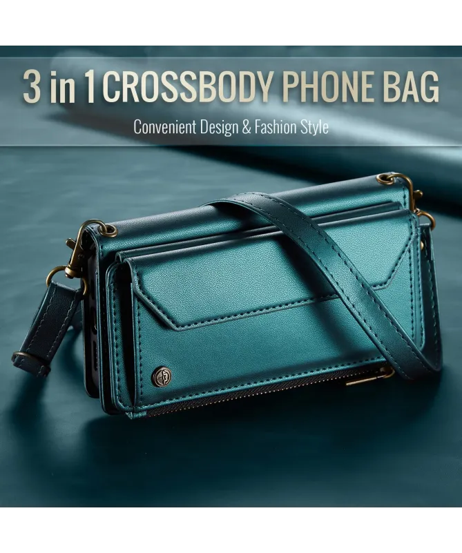 Housse iPhone 17 Pro Max Multi-compartiments avec Bandoulière