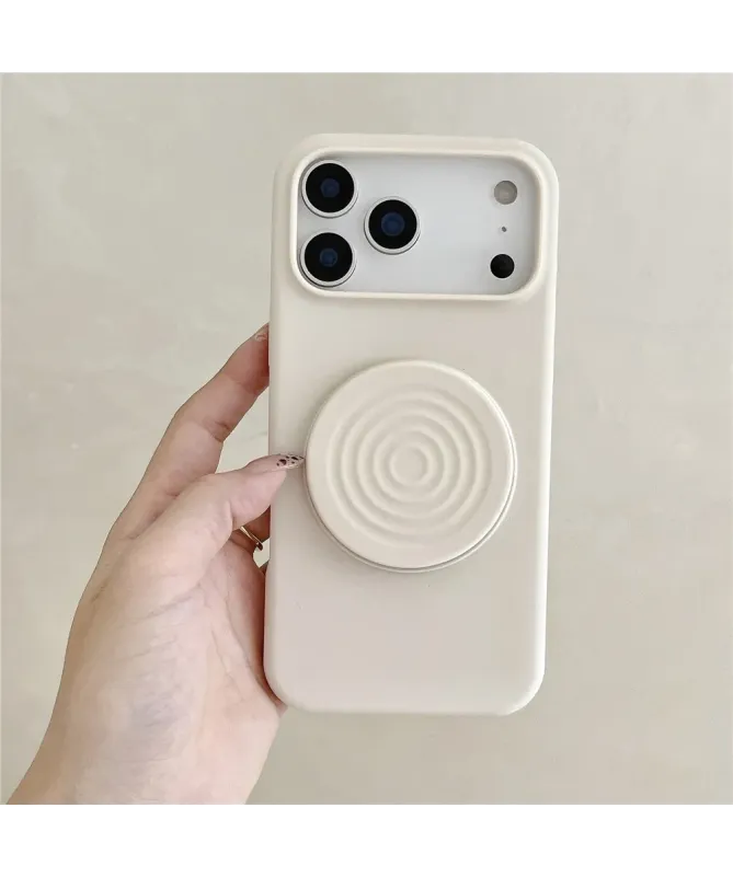 Coque iPhone 17 Pro Max Silicone avec Support Rétractable