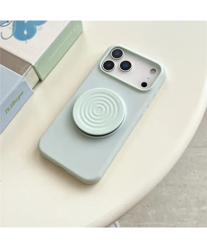 Coque iPhone 17 Pro Max Silicone avec Support Rétractable