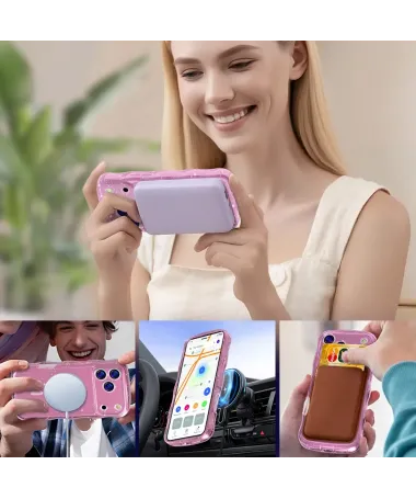 Coque iPhone 17 Pro Max Paillettes MagSafe