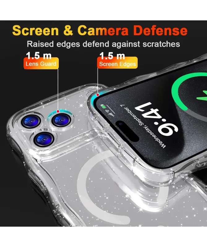 Coque iPhone 17 Pro Max Paillettes MagSafe