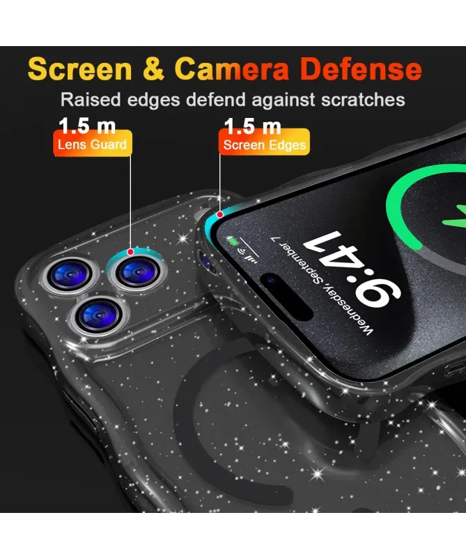 Coque iPhone 17 Pro Max Paillettes MagSafe