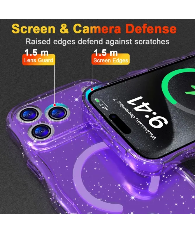 Coque iPhone 17 Pro Max Paillettes MagSafe