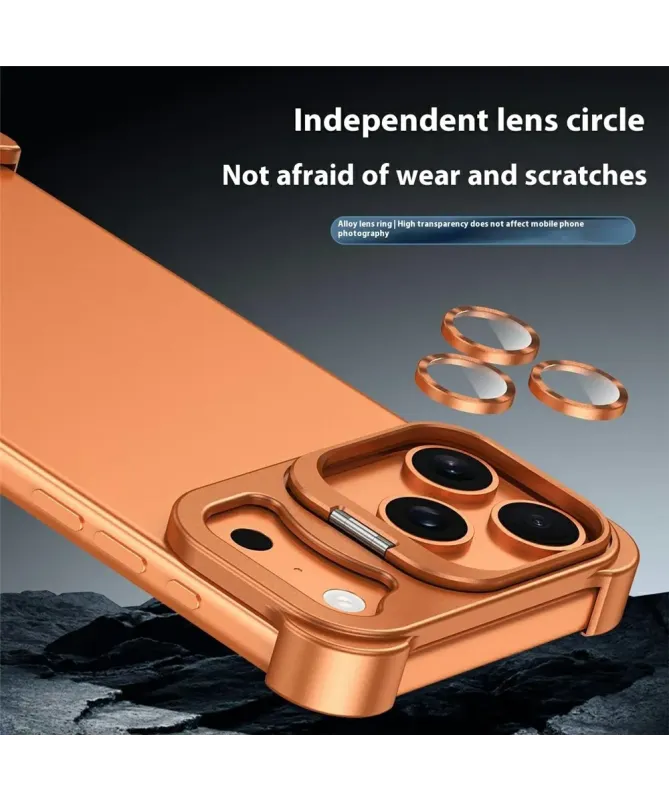 Coque iPhone 17 Pro Max Métallique avec Support Caméra