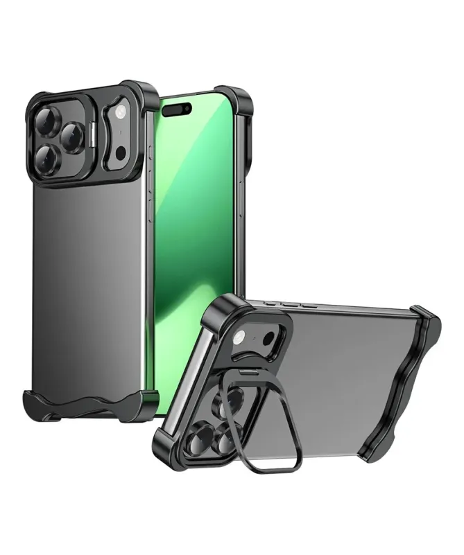 Coque iPhone 17 Pro Max Métallique avec Support Caméra