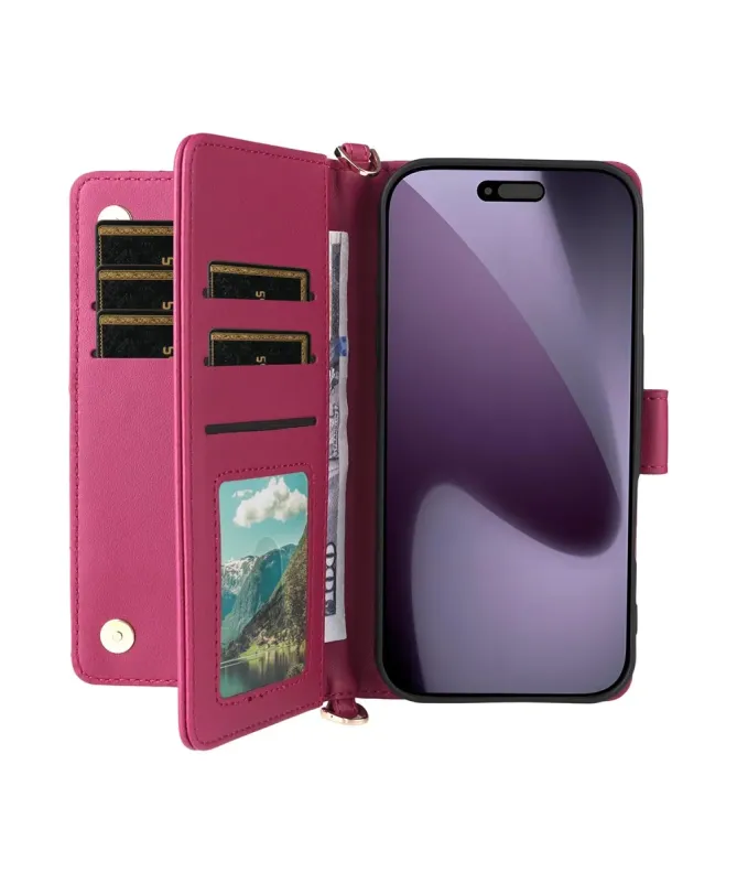 Housse iPhone 17 Pro Max Bandoulière Matelassée