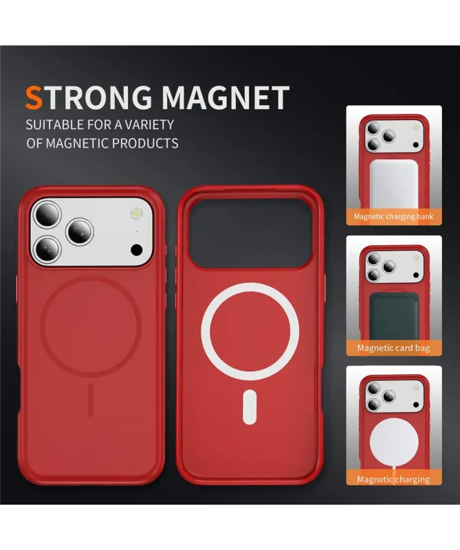 Coque iPhone 17 Pro Max Antichoc MagSafe avec Grip Texturé