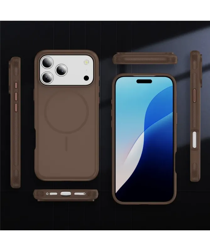 Coque iPhone 17 Pro Max Antichoc MagSafe avec Grip Texturé