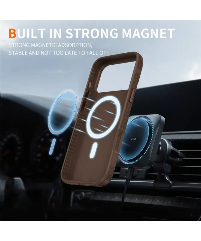 Coque iPhone 17 Pro Max Antichoc MagSafe avec Grip Texturé