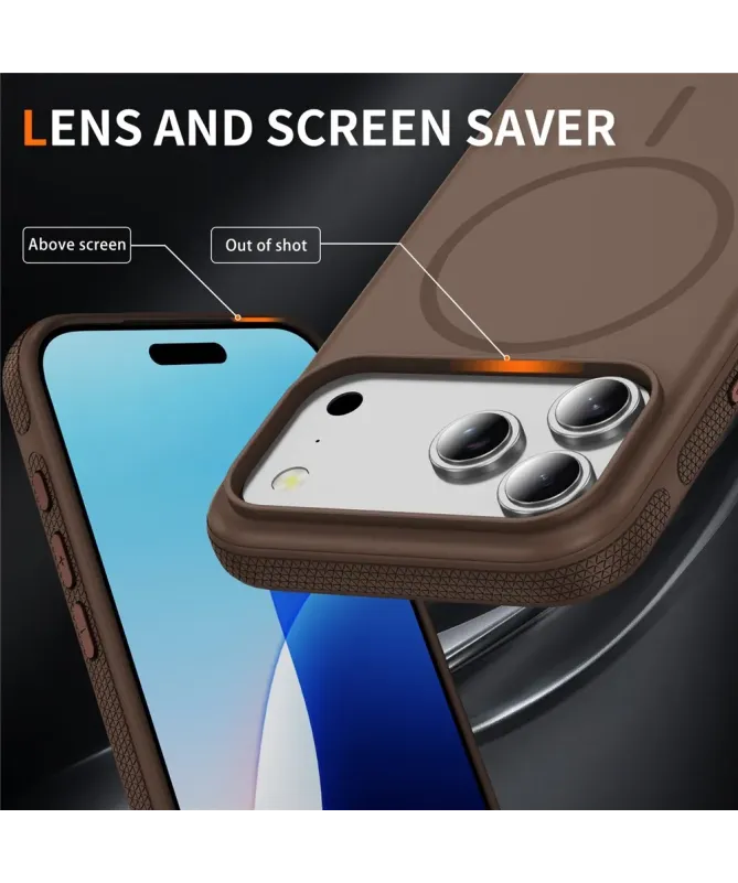 Coque iPhone 17 Pro Max Antichoc MagSafe avec Grip Texturé