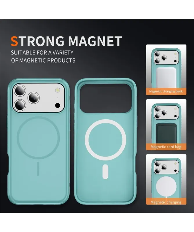 Coque iPhone 17 Pro Max Antichoc MagSafe avec Grip Texturé