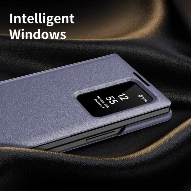 Housse Samsung Galaxy Z Fold 7 avec fenêtre intelligente et porte-cart