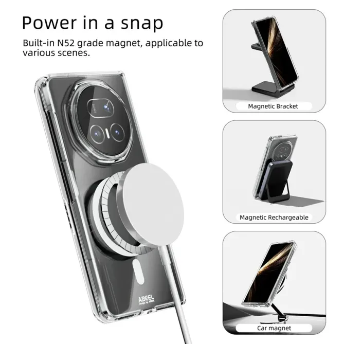 Coque Honor Magic V5 Transparente MagSafe Anti-Jaunissement