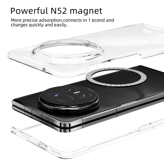 Coque Honor Magic V5 Transparente MagSafe Anti-Jaunissement