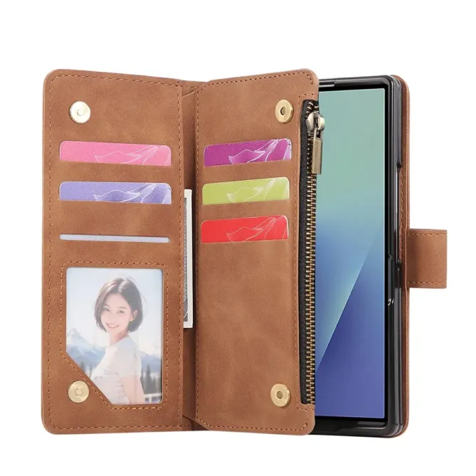Housse Samsung Galaxy Z Fold 7 Portefeuille Effet Daim | NOMADE