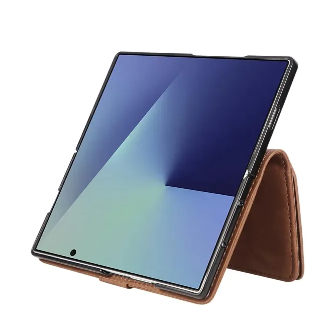 Housse Samsung Galaxy Z Fold 7 Portefeuille Effet Daim | NOMADE