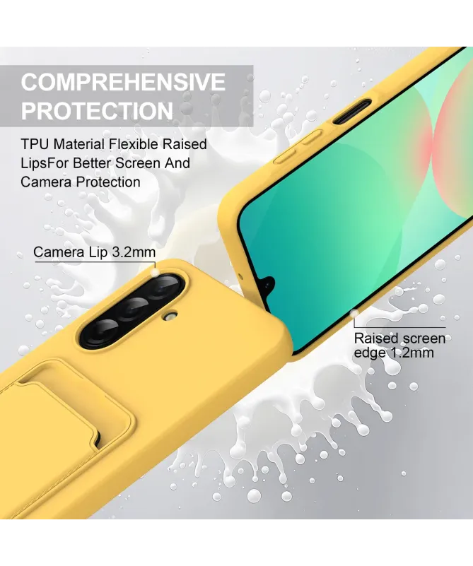 Coque Dragonne Samsung Galaxy S25 FE Silicone avec Porte-Carte