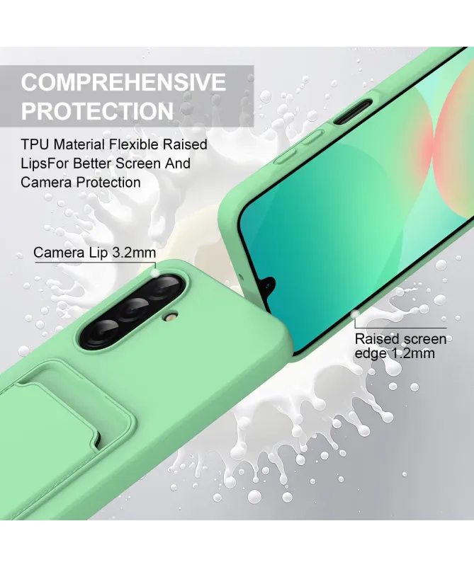 Coque Dragonne Samsung Galaxy S25 FE Silicone avec Porte-Carte