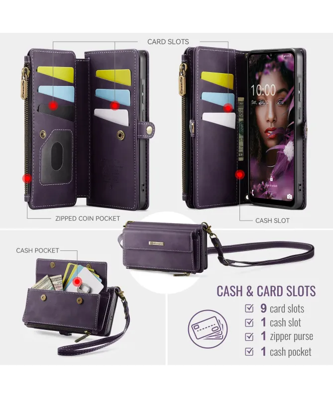 Housse Samsung Galaxy S25 FE à Bandoulière Portefeuille | C39