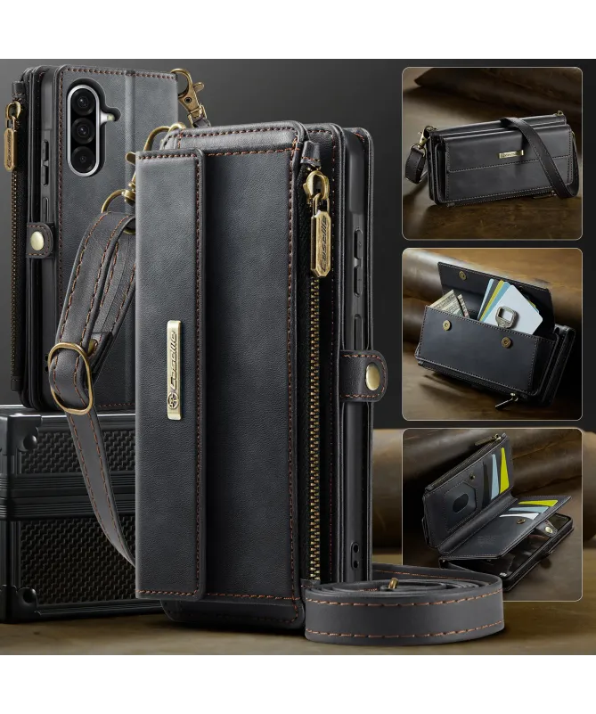 Housse Samsung Galaxy S25 FE à Bandoulière Portefeuille | C39
