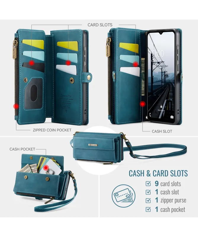 Housse Samsung Galaxy S25 FE à Bandoulière Portefeuille | C39
