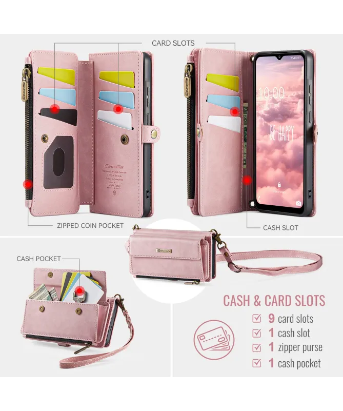 Housse Samsung Galaxy S25 FE à Bandoulière Portefeuille | C39