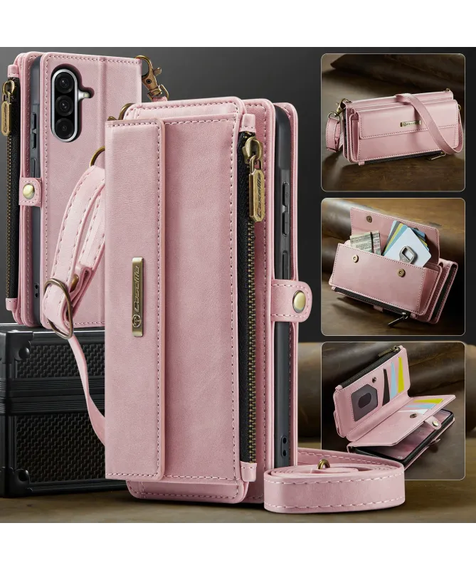 Housse Samsung Galaxy S25 FE à Bandoulière Portefeuille | C39