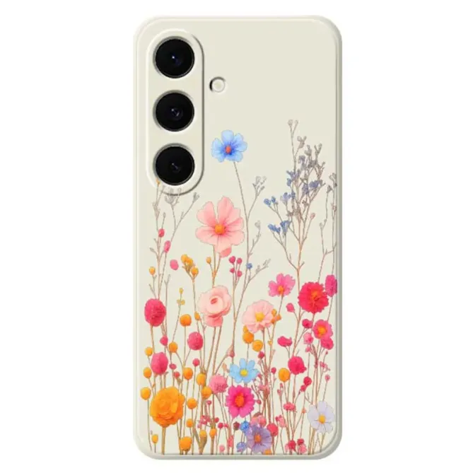 Coque Samsung Galaxy S25 FE Illustration Fleurs Sauvages Colorées