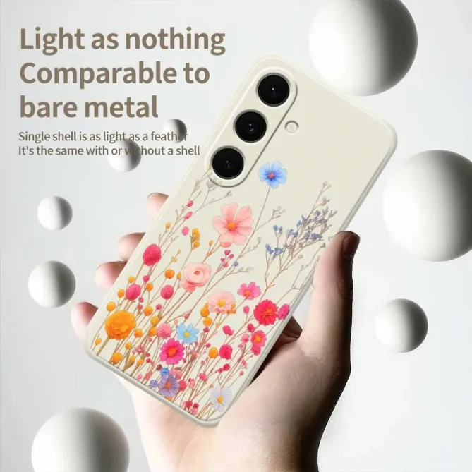 Coque Samsung Galaxy S25 FE Illustration Fleurs Sauvages Colorées