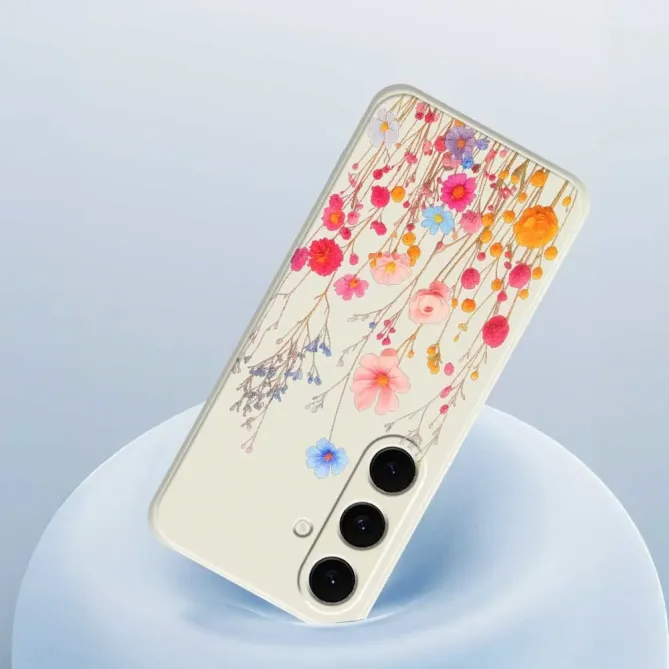 Coque Samsung Galaxy S25 FE Illustration Fleurs Sauvages Colorées