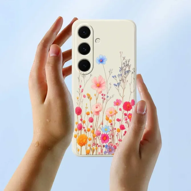 Coque Samsung Galaxy S25 FE Illustration Fleurs Sauvages Colorées