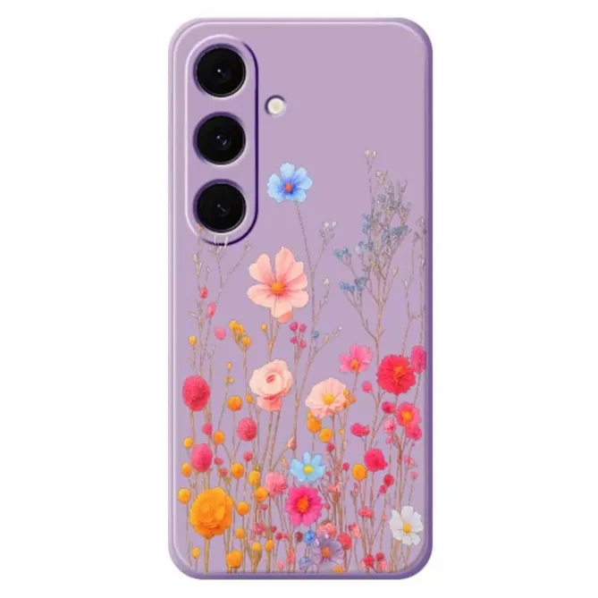Coque Samsung Galaxy S25 FE Illustration Fleurs Sauvages Colorées