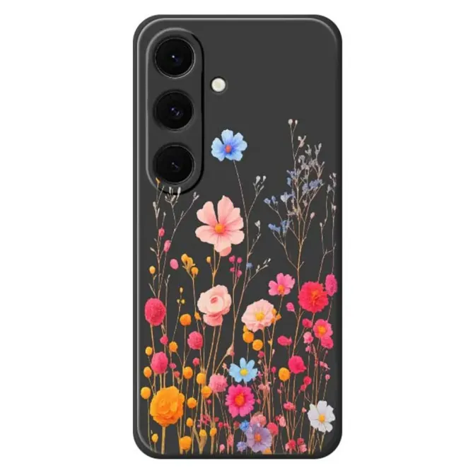 Coque Samsung Galaxy S25 FE Illustration Fleurs Sauvages Colorées