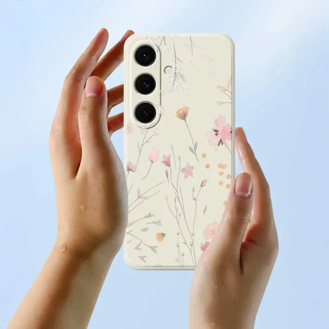 Coque Samsung Galaxy S25 FE Illustration Florale Aquarelle