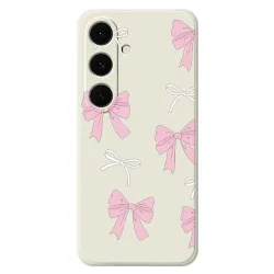 Coque Samsung Galaxy S25 FE Motif Fleurs 3D en Relief Pastel
