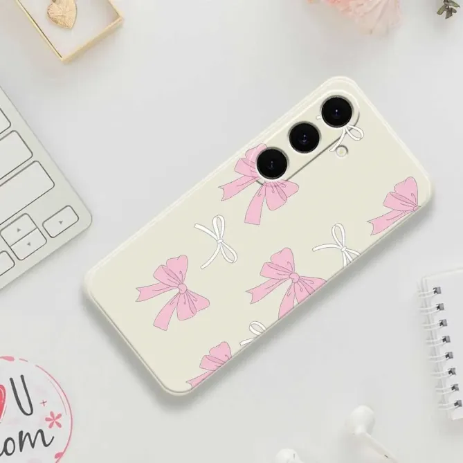 Coque Samsung Galaxy S25 FE Motif Fleurs 3D en Relief Pastel