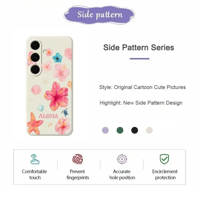 Coque Samsung Galaxy S25 FE Motif Hawaïen Aloha Aquarelle