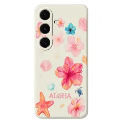 Coque Samsung Galaxy S25 FE Motif Hawaïen Aloha Aquarelle