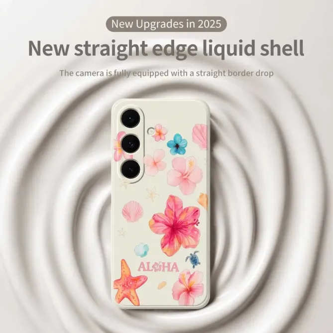 Coque Samsung Galaxy S25 FE Motif Hawaïen Aloha Aquarelle