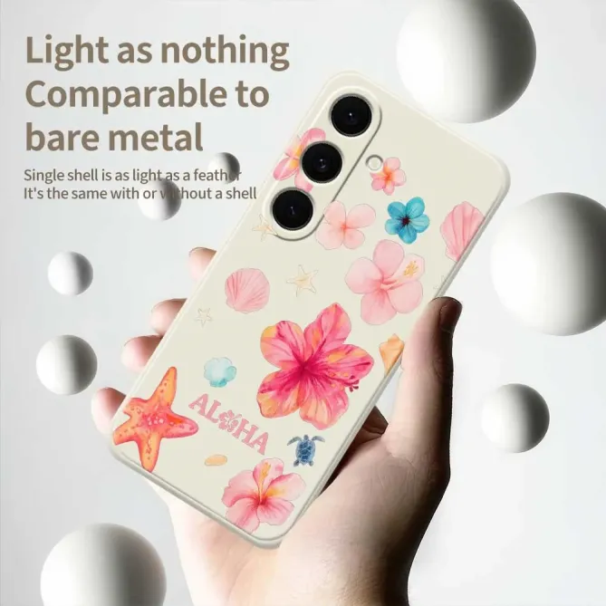 Coque Samsung Galaxy S25 FE Motif Hawaïen Aloha Aquarelle