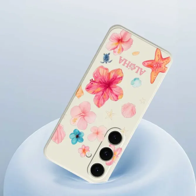 Coque Samsung Galaxy S25 FE Motif Hawaïen Aloha Aquarelle