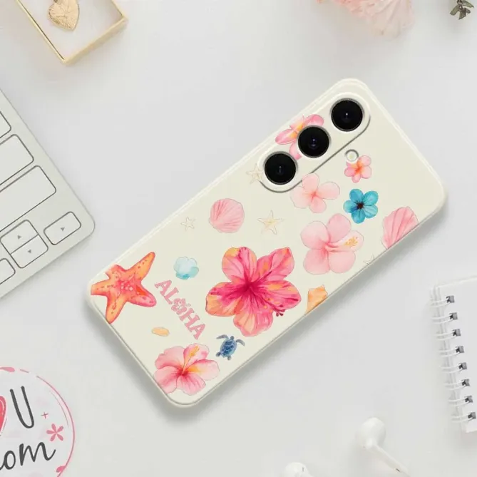 Coque Samsung Galaxy S25 FE Motif Hawaïen Aloha Aquarelle