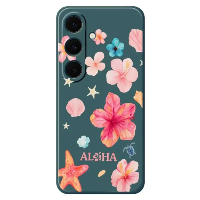 Coque Samsung Galaxy S25 FE Motif Hawaïen Aloha Aquarelle