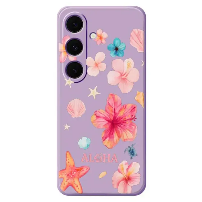 Coque Samsung Galaxy S25 FE Motif Hawaïen Aloha Aquarelle