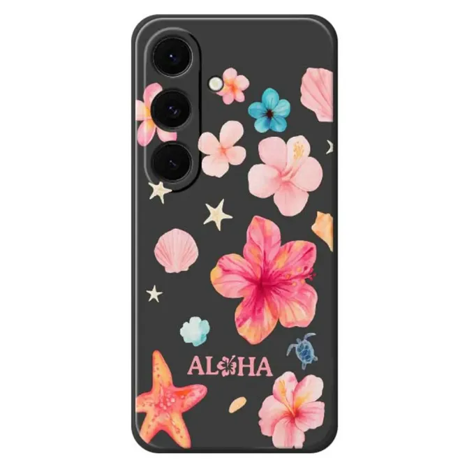 Coque Samsung Galaxy S25 FE Motif Hawaïen Aloha Aquarelle