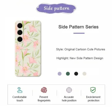 Coque Samsung Galaxy S25 FE Motif Fleurs de Lys Aquarelle